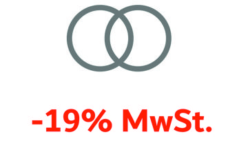 -19%MwSt. geschenkt auf all Trauringe und Eheringe