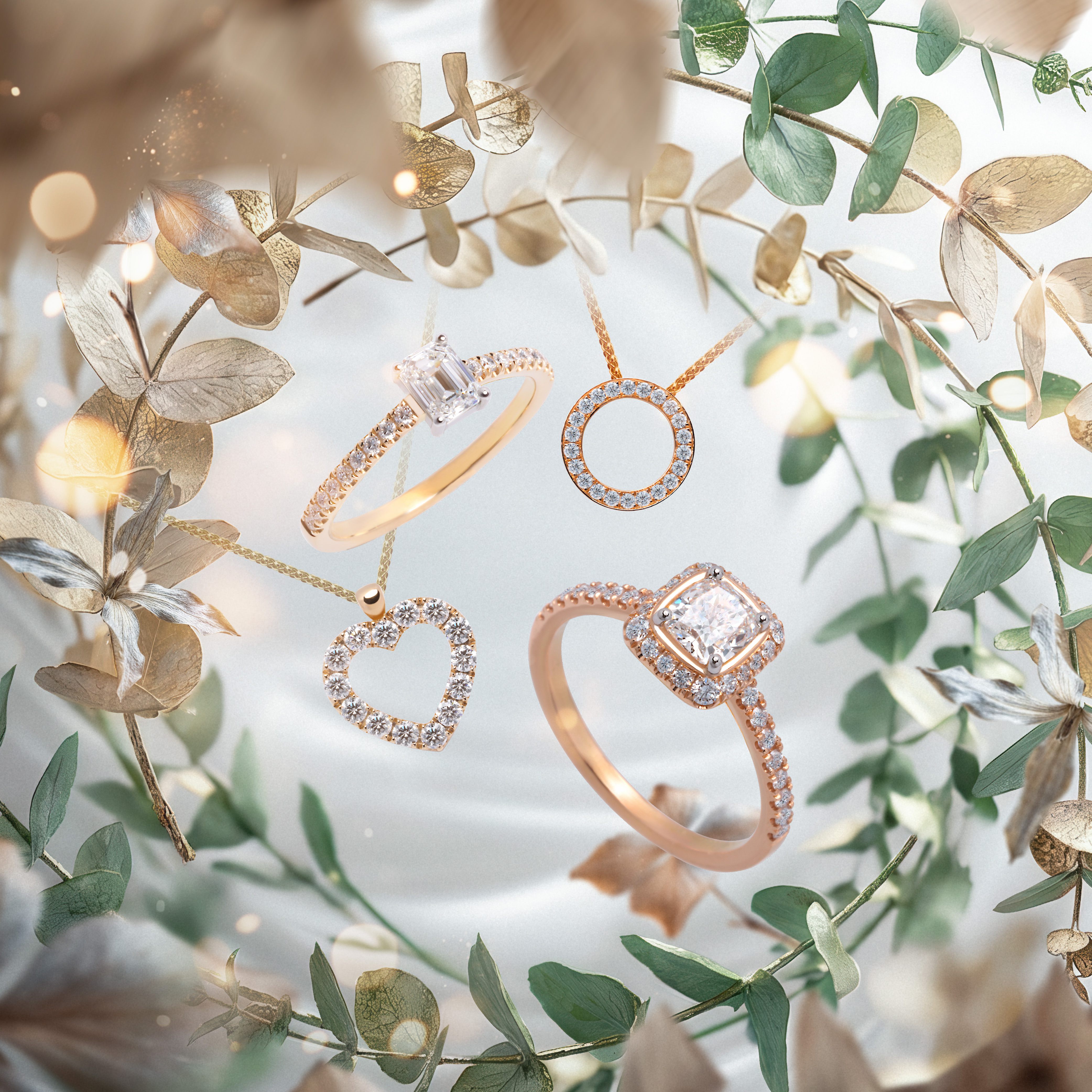 Weihnachten in 750/- Gold mit GIA-Brillanten Exklusiv von Juwelier Schumacher in Stuttgart